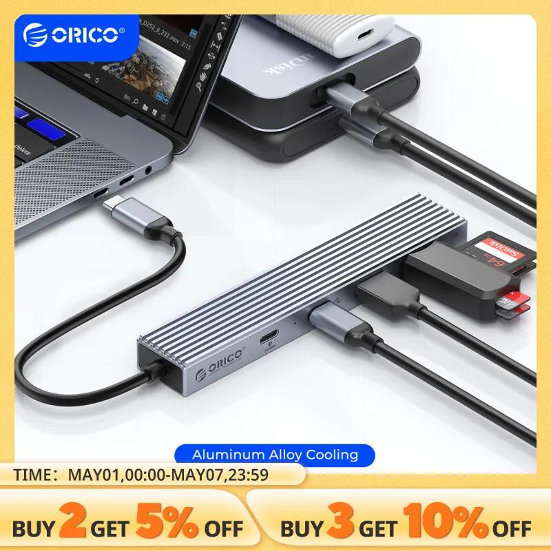 ORICO CŸ USB 3.2, 10Gbps , 4 Ʈ PD100 SD TF й, OTG , ƺ PC ǻ ׼